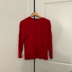 Ralph Lauren Vibrant Red Crewneck Top